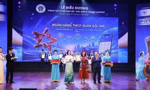 BIZ MBBank được vinh danh tại Lễ Biểu dương Thành tựu Tác động vì Việt Nam Số 2026