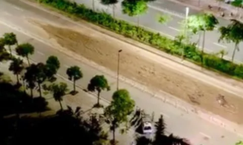 Xử phạt tài xế làm rơi bùn đất trên đường Võ Chí Công