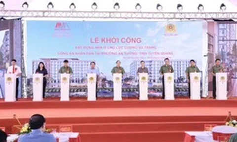Khởi công Dự án nhà ở cho cán bộ, chiến sĩ công an nhân dân tại tỉnh Tuyên Quang