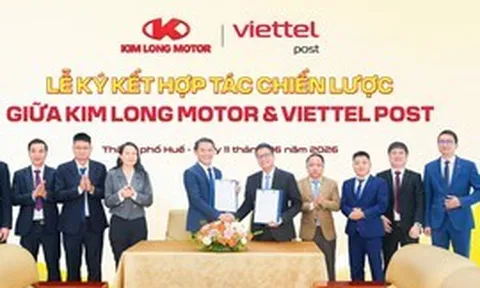 KIM LONG MOTOR và VIETTEL POST hợp tác phát triển hệ sinh thái vận tải xanh, thông minh