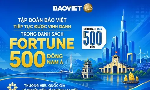 Tập đoàn Bảo Việt (BVH) tiếp tục được vinh danh trong danh sách Fortune 500 Đông Nam Á