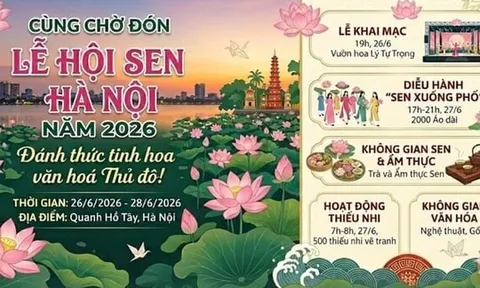 Lễ hội Sen Hà Nội năm 2026: Tôn vinh vẻ đẹp văn hóa Việt và lan tỏa hình ảnh Thủ đô ngàn năm văn hiến