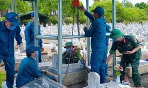 Quảng Trị: Lấy mẫu 1.952 phần mộ liệt sĩ tại Nghĩa trang liệt sĩ Vĩnh Linh