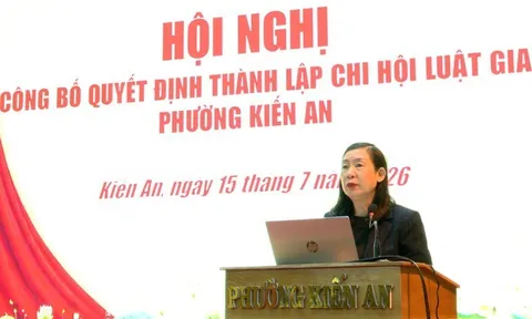Hải Phòng: Công bố Quyết định thành lập Chi hội Luật gia phường Kiến An
