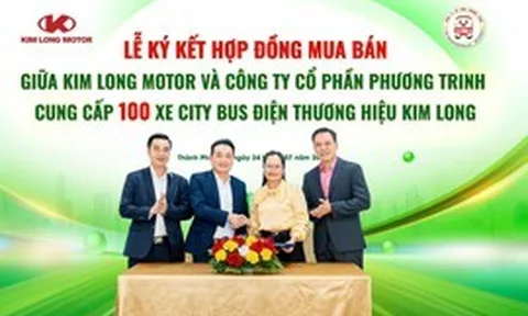 KIM LONG MOTOR cung cấp 100 xe buýt điện cho Phương Trinh Buslines, thúc đẩy chuyển đổi giao thông xanh