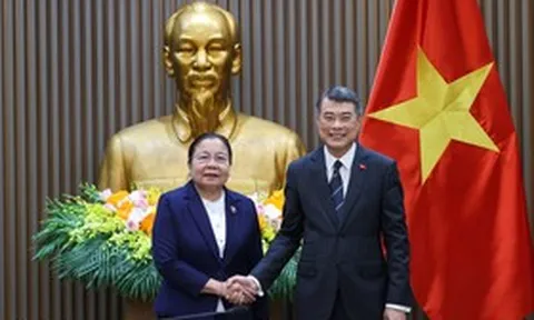 Thủ tướng Lê Minh Hưng tiếp Trưởng Ban Tổ chức Trung ương Đảng Nhân dân Cách mạng Lào