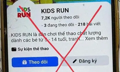 Cảnh báo thủ đoạn giả mạo giải chạy trẻ em để lừa đảo