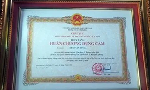 Chủ tịch nước truy tặng Huân chương Dũng cảm đối với Trung tá Trần Văn Tùng
