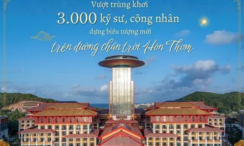 Vượt trùng khơi, 3.000 kỹ sư, công nhân dựng biểu tượng mới trên đường chân trời Hòn Thơm