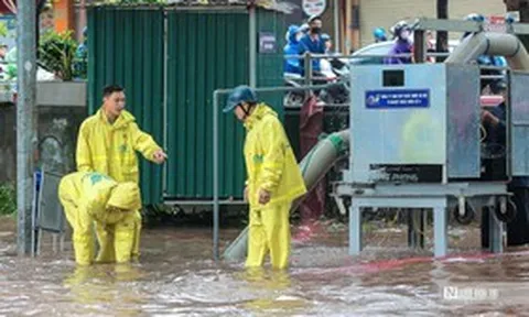 Hà Nội huy động toàn lực chống ngập