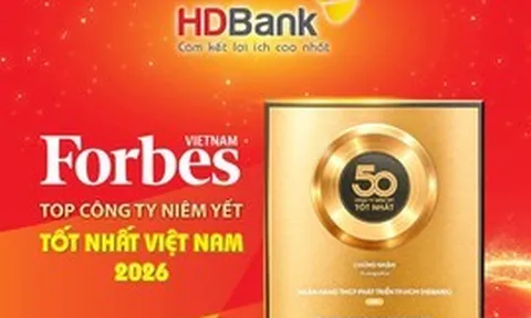 HDbank tiếp tục vào Top 50 Forbes Việt Nam trong bước chuyển lớn của thị trường vốn