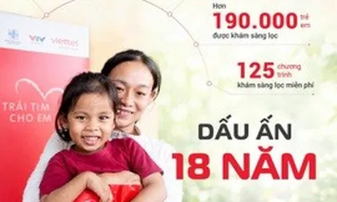 Viettel cùng 'Trái tim cho em' viết tiếp 18 năm hành trình hồi sinh những trái tim nhỏ