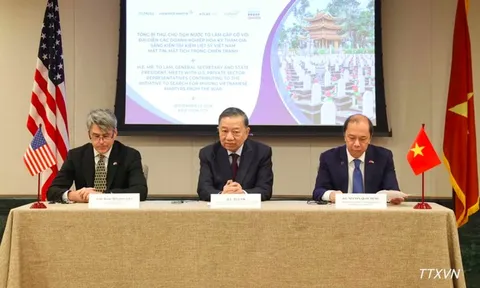 Tổng Bí thư, Chủ tịch nước gặp Hội đồng Kinh doanh Hoa Kỳ - ASEAN và các doanh nghiệp Hoa Kỳ