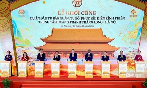 Tổng Bí thư, Chủ tịch nước Tô Lâm dự lễ khởi công phục dựng điện Kính Thiên