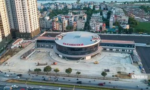 Diện mạo bến xe khách Yên Sở trăm tỷ sau hơn một năm thi công