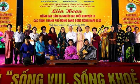 Hà Nội đoạt giải Nhất Liên hoan tiếng hát dân ca người cao tuổi vùng đồng bằng sông Hồng