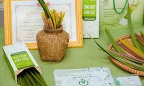Độc đáo ống hút làm từ rau củ quả đạt chuẩn OCOP 5 sao