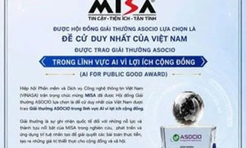 MISA được trao giải thưởng AI vì lợi ích cộng đồng
