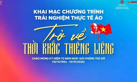 Trải nghiệm “Trở về thời khắc thiêng liêng” năm 1945 bằng công nghệ thực tế ảo