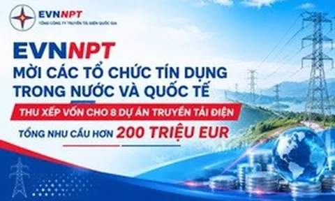 EVNNPT: Nhu cầu vốn vay cho 8 dự án truyền tải điện lên tới 200,9 triệu EUR