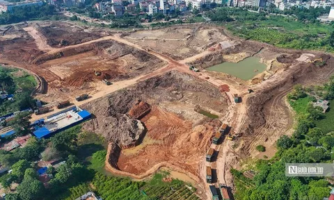 Hà Nội: Tăng tốc thi công hồ điều hòa gần 500 tỷ đồng