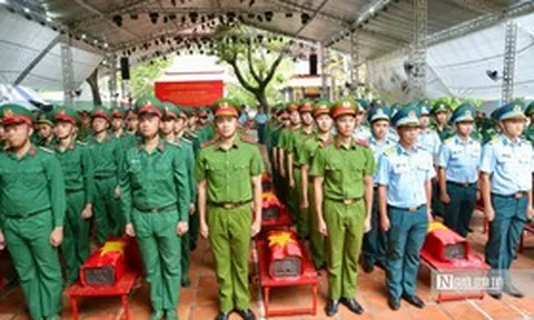 Tp.HCM tổ chức lễ truy điệu và an táng 731 hài cốt liệt sĩ quy tập tại Công viên Lê Thị Riêng