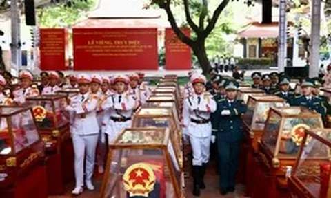 Truyền hình trực tiếp Lễ truy điệu, an táng hài cốt liệt sĩ