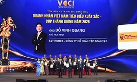 Phó Chủ tịch T&T Group Đỗ Vinh Quang được vinh danh Doanh nhân Việt Nam tiêu biểu - Cúp Thánh Gióng 2026
