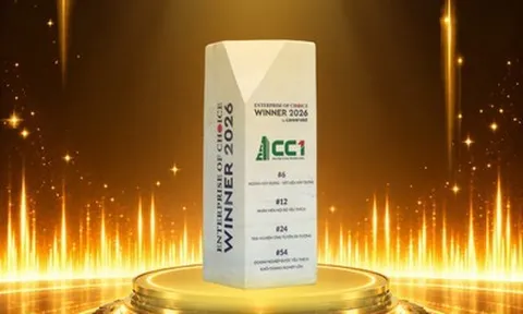 CC1 được vinh danh tại Enterprise Of Choice 2026, khẳng định sức hút thương hiệu tuyển dụng