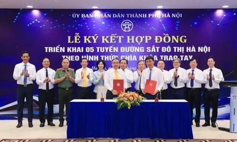 Hà Nội triển khai 5 tuyến đường sắt đô thị, phấn đấu hoàn thành vào năm 2030