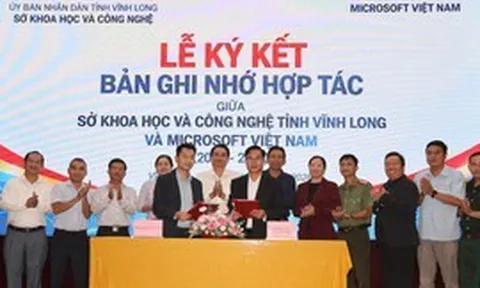 Vĩnh Long ký kết hợp tác với Microsoft