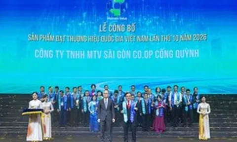 Co.opmart đạt Thương hiệu Quốc gia 2026, tặng điểm thưởng tri ân khách hàng