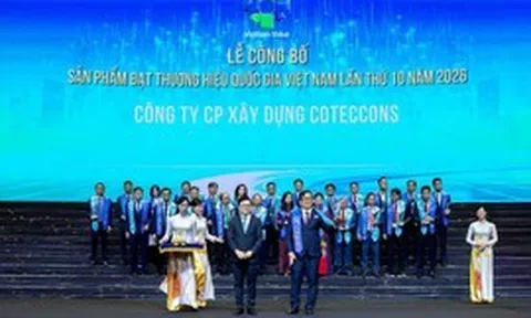 Coteccons lần thứ hai được vinh danh Thương hiệu quốc gia Việt Nam: Khẳng định năng lực nhà thầu Việt