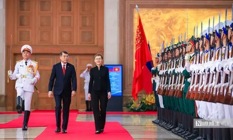 Thủ tướng Lê Minh Hưng chủ trì lễ đón Thủ tướng Công quốc Liechtenstein