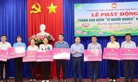 Đồng Tháp: 102 xã, phường đăng ký 197 công trình chăm lo người nghèo