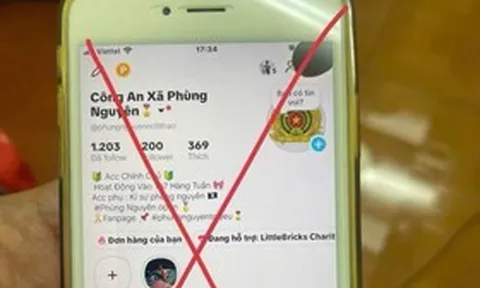 Thiếu niên giả mạo tài khoản TikTok công an xã để "ra oai" với bạn bè