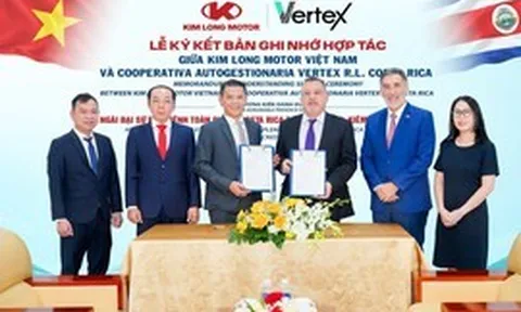 KIM LONG MOTOR hợp tác với đối tác Costa Rica, mở cơ hội đưa dòng xe Việt vào thị trường Trung Mỹ