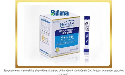 Thực phẩm chức năng Bifina đang quảng cáo như là thuốc chữa đại tràng?