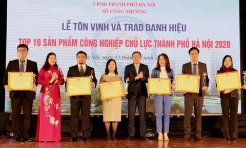 Tôn vinh 19 doanh nghiệp có sản phẩm công nghiệp chủ lực Hà Nội năm 2020
