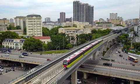 Vận hành 'thử nghiệm' liên động đoàn tàu tuyến đường sắt đô thị Nhổn - Ga Hà Nội