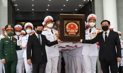 Lễ tang của Đại tướng Phùng Quang Thanh đã diễn ra theo nghi lễ cấp Nhà nước