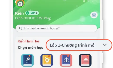 Thêm kênh học miễn phí chương trình kỳ I cho học sinh lớp 1 toàn quốc