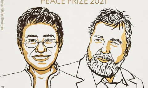 Nobel Hòa bình vinh danh 2 nhà báo