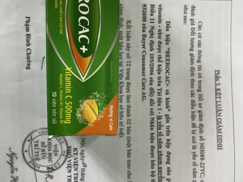 Gần 29.000 hộp Vitamin BEEROCAC+ có dấu hiệu xâm phạm quyền của Bayer Consumer Care AG bị Quản lý thị trường Hà Nội thu giữ