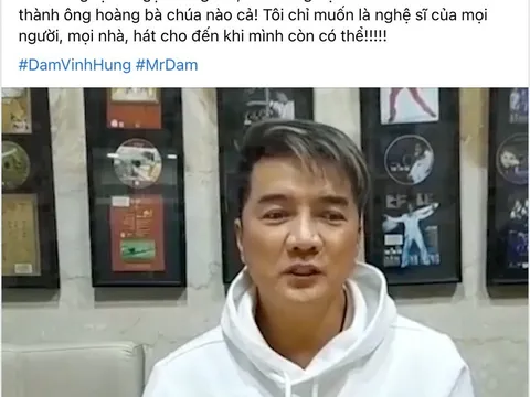 Ca sĩ Đàm Vĩnh Hưng: "Tôi không tự xưng là ông hoàng nhạc Việt"