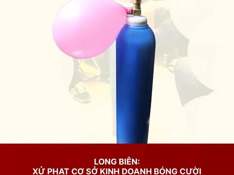 Xử phạt cơ sở kinh doanh bóng cười qua tin nhắn Facebook
