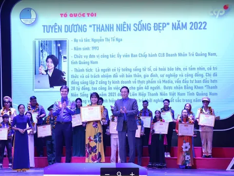 Vinh danh 56 gương thanh niên sống đẹp và 20 cán bộ Hội tiêu biểu năm 2022