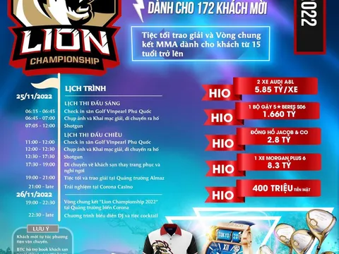 "Lion Corona Golf Tournament" điểm nhấn hút khách du lịch tại Phú Quốc