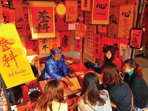 Hội chữ xuân Văn Miếu - Quốc Tử Giám khai mạc ngày 15/1