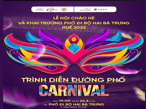 Thừa Thiên Huế: Phố đi bộ Hai Bà Trưng chính thức khai trương vào tối 26 tháng 3